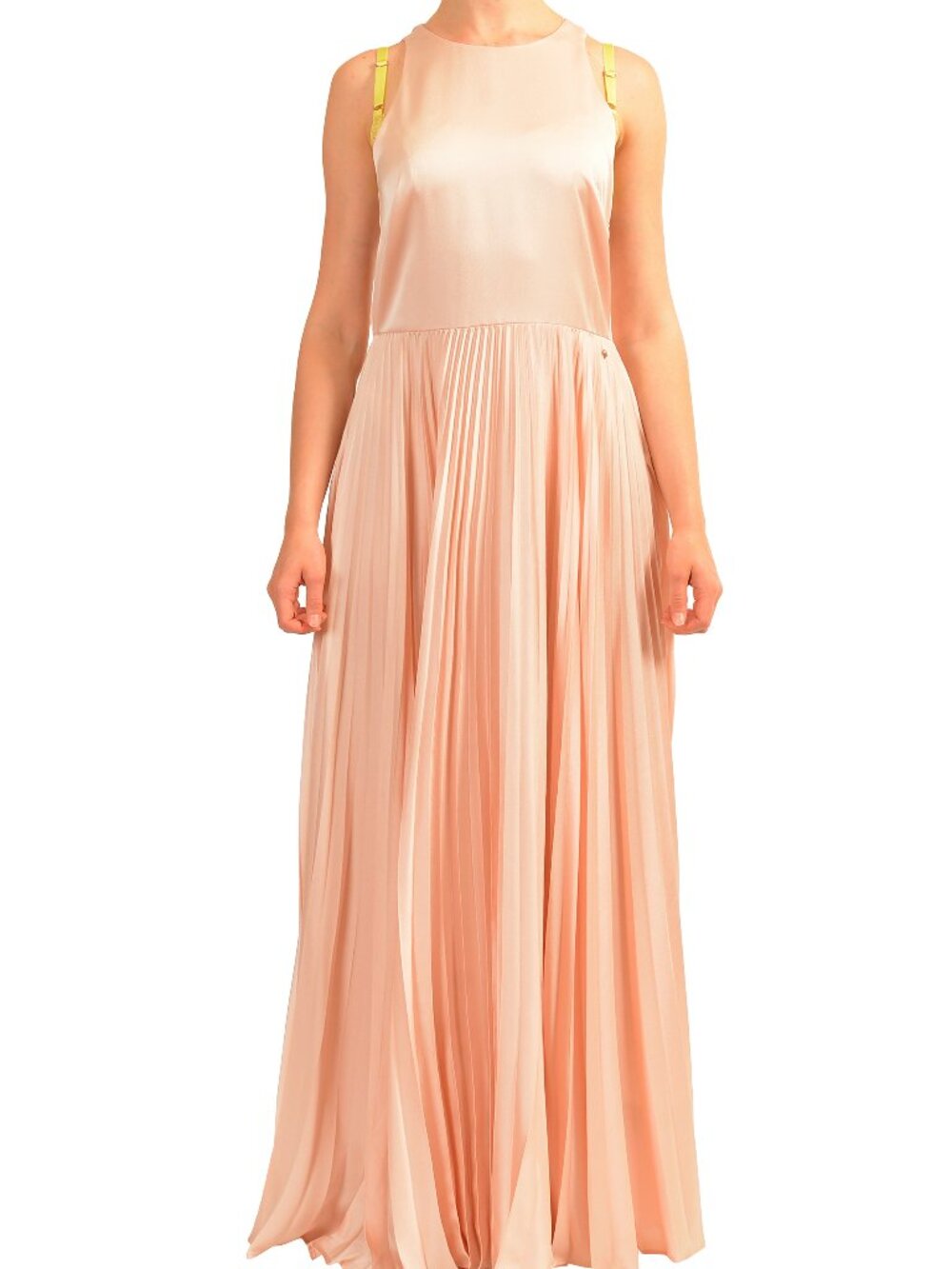 Hugo Boss Women's "C_Daliana" Pleated Evening Sleeveless Dress US S IT 40